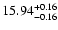 $\rm 15.94^{+0.16}_{-0.16}$