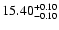 $\rm 15.40^{+0.10}_{-0.10}$