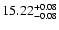 $\rm 15.22^{+0.08}_{-0.08}$
