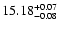 $\rm 15.18^{+0.07}_{-0.08}$