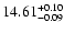 $\rm 14.61^{+0.10}_{-0.09}$