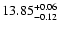 $\rm 13.85^{+0.06}_{-0.12}$