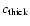 $c_{\rm thick}$