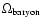 $\Omega_{\rm baryon}$
