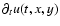 $\partial_t u(t,x,y)$