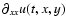 $\partial_{xx} u(t,x,y)$