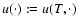 $u(\cdot):=u(T,\cdot)$