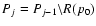 $P_{j}= P_{j-1} \backslash R(p_0)$