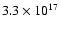 $3.3\times 10^{17}$