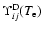 $\Upsilon _{ij}^{\rm D}(T_{\rm e})$