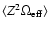 $\langle Z^2\Omega_{\rm eff} \rangle$