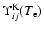 $\Upsilon _{ij}^{\rm K}(T_{\rm e})$