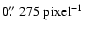 ${\rm0\hbox{$.\!\!^{\prime\prime}$ }275\;pixel}^{-1}$