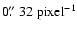${\rm0\hbox{$.\!\!^{\prime\prime}$ }32\;pixel}^{-1}$