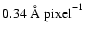${\rm0.34\;\AA\;pixel}^{-1}$