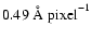 ${\rm0.49\;\AA\;pixel}^{-1}$