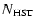 $N_{\rm HST}$