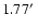 $ 1.77\hbox{$^\prime$ }$