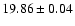 $19.86\pm0.04$
