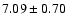 $7.09\pm0.70$