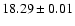 $18.29\pm0.01$