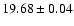 $19.68\pm0.04$