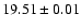 $19.51\pm0.01$