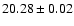 $20.28\pm0.02$