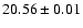 $20.56\pm0.01$
