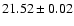 $21.52\pm0.02$