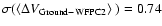 $\sigma (\mbox{$\langle \Delta V_{\rm Ground-WFPC2}\rangle$ }) = 0.74$