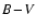 $B\!-\!V$