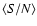 $\langle S/N \rangle$
