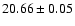 $20.66\pm0.05$