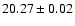 $20.27\pm0.02$