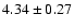 $4.34\pm0.27$