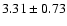 $3.31\pm0.73$