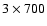 $3\times700$