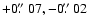 $+0\hbox{$.\!\!^{\prime\prime}$ }07, -0\hbox{$.\!\!^{\prime\prime}$ }02$