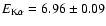 ${E}_{\rm K\alpha}=6.96\pm0.09$