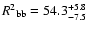 ${R^2}_{\rm bb}=54.3^{+5.8}_{-7.5}$