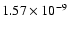 $1.57\times10^{-9}$