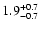 $\rm 1.9_{-0.7}^{+0.7}$