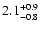 $\rm 2.1_{-0.8}^{+0.9}$