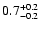 $\rm0.7_{-0.2}^{+0.2}$