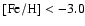 ${\rm [Fe/H]} < -3.0$