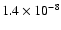 $1.4 \times 10^{-8}$