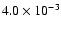 $4.0 \times 10^{-3}$
