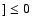$] \le 0$