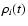 $\rho_i( t )$